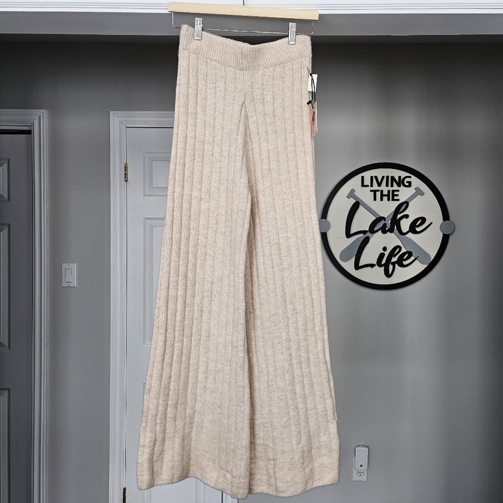 Sincerely Jules Flare Cable-knit Trousers